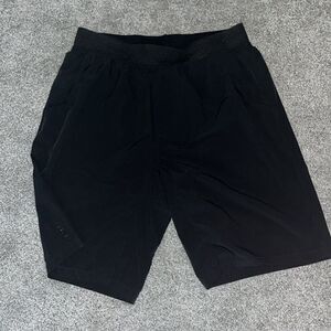 PrAna men’s 10” inseam Black Hiking Yoga gym work out Shorts 32-36 waist Large